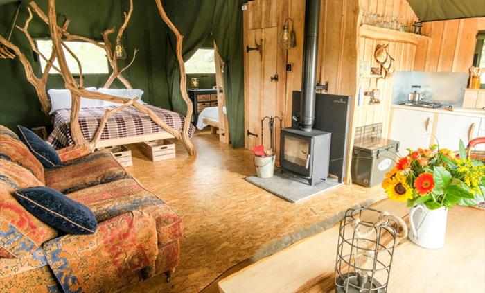 Glamping Holidays in the woods, Hay-on-Wye, Wales